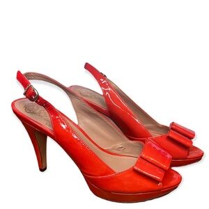 Vince Camuto Red Patent Leather Heels